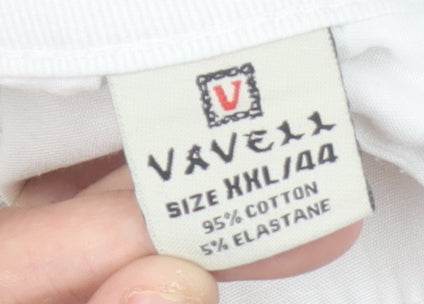 Vavell Jeans Womens White Size 16 Slim Fit Chino Shorts Stretch