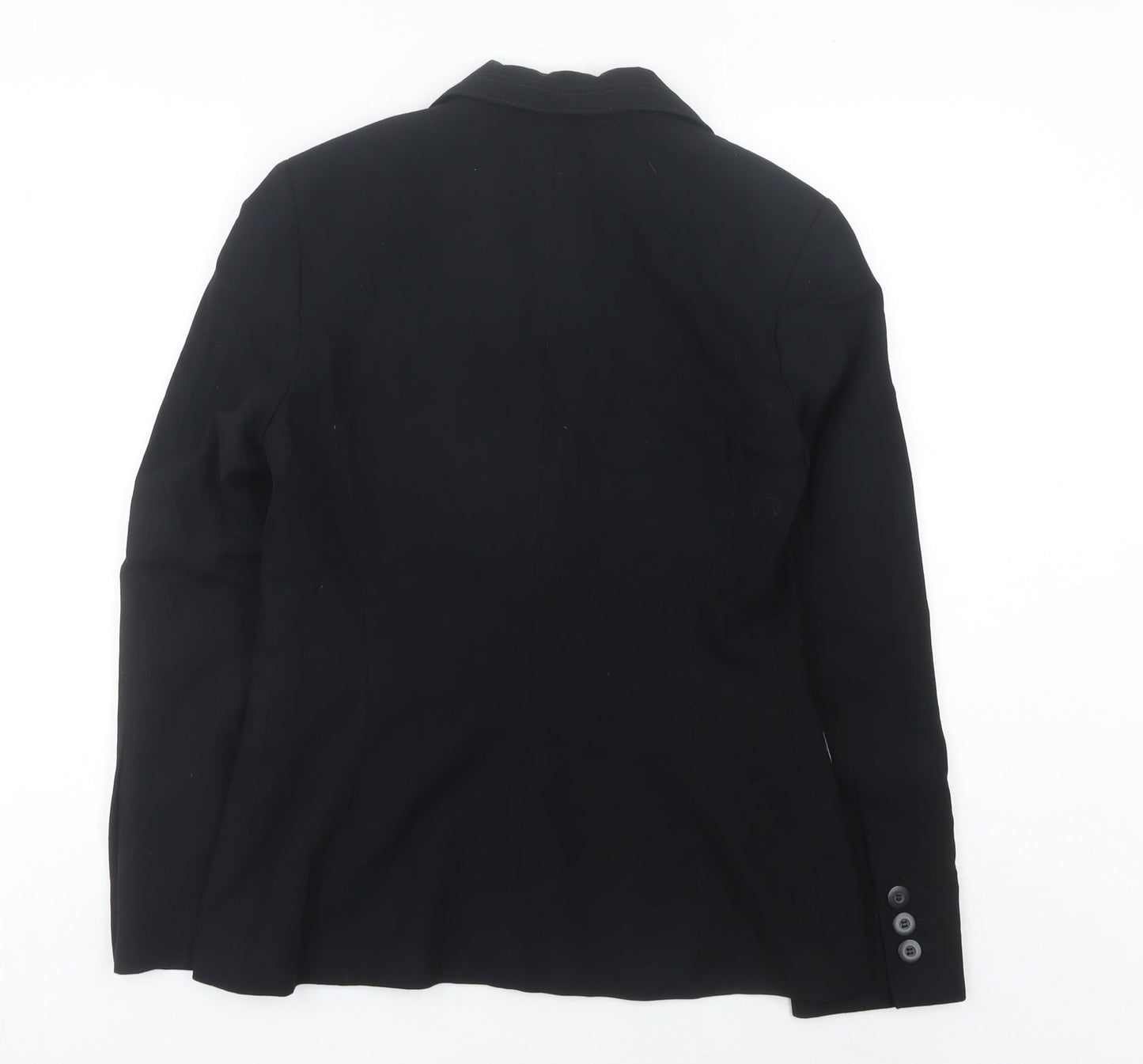 Marks and Spencer Women's Black Size 10 Regular Fit Blazer Jacket