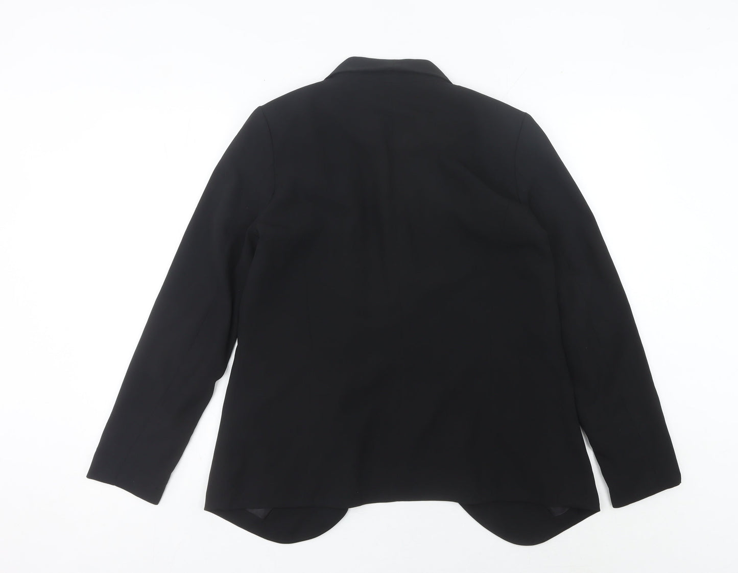 H&M Women's Black Size 10 Shawl Collar Blazer Jacket