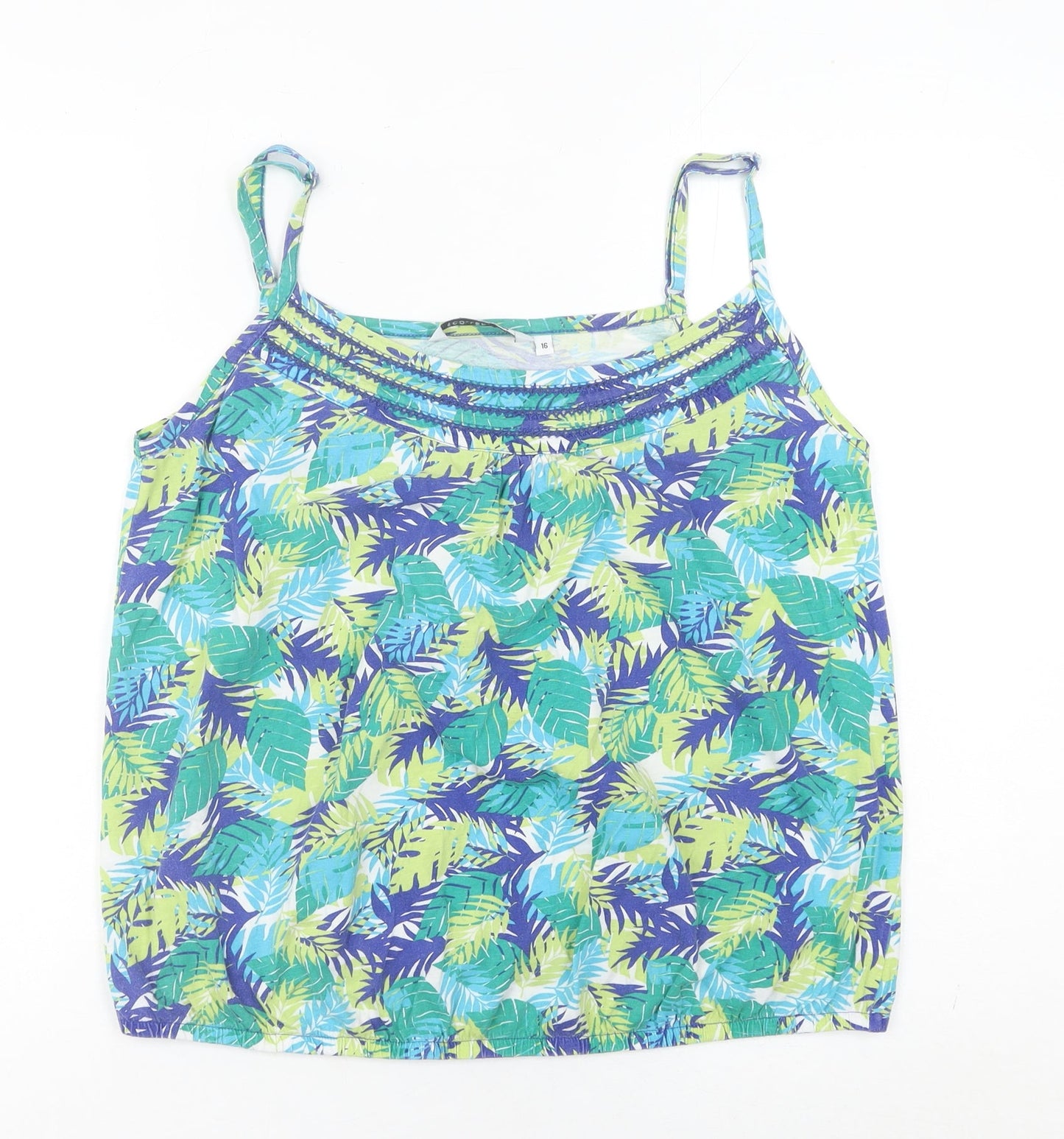 Debenhams Women’s Multicoloured Tropical Tank Top Size 16