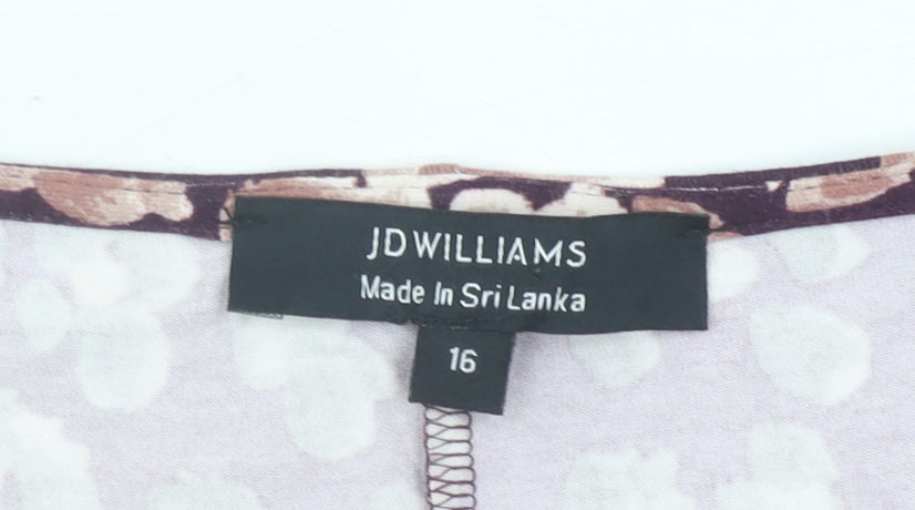 JD Williams Women’s Multicoloured Floral Blouse Size 16 Viscose