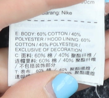 Nike Jordan Mens Grey Full Zip Hoodie L Sports Basketball