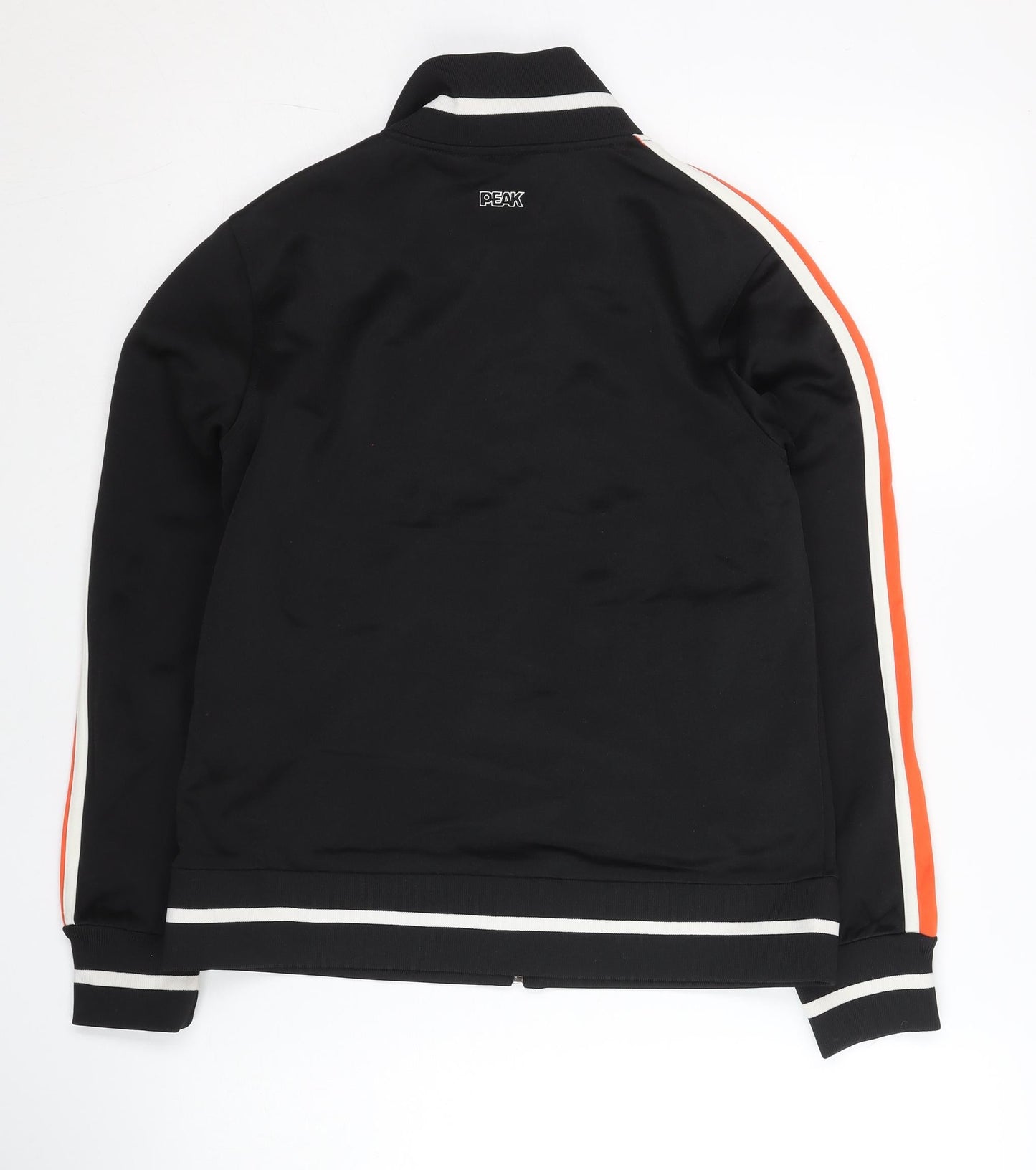 PEAK Womens Black XS Track Jacket Full Zip Colourblock Sportswear