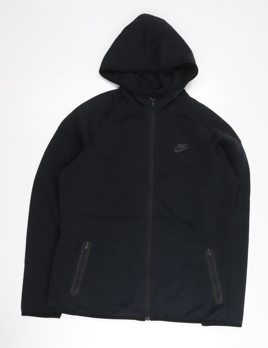 Nike Men's Black XL Full Zip Hoodie with Pockets