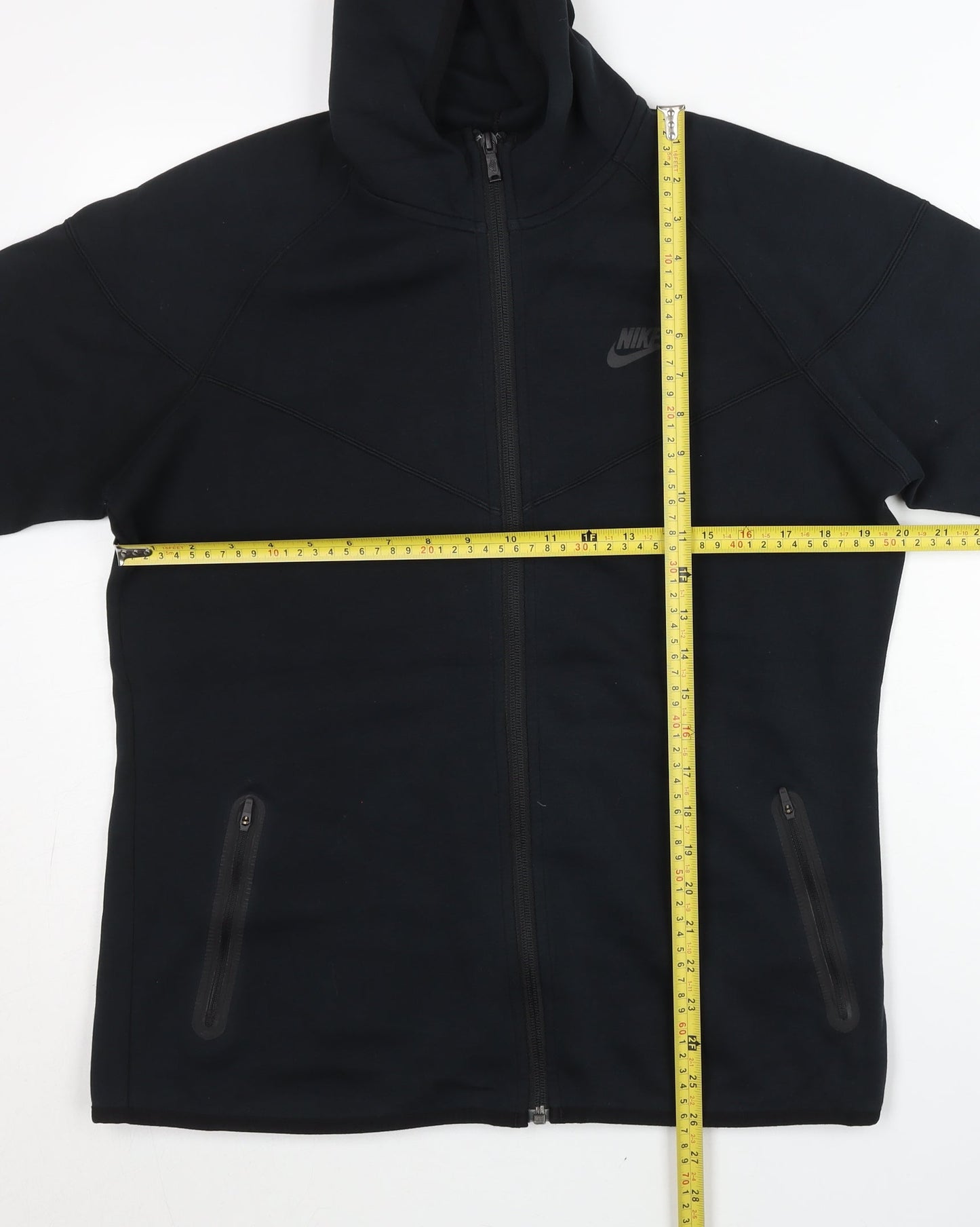 Nike Men's Black XL Full Zip Hoodie with Pockets