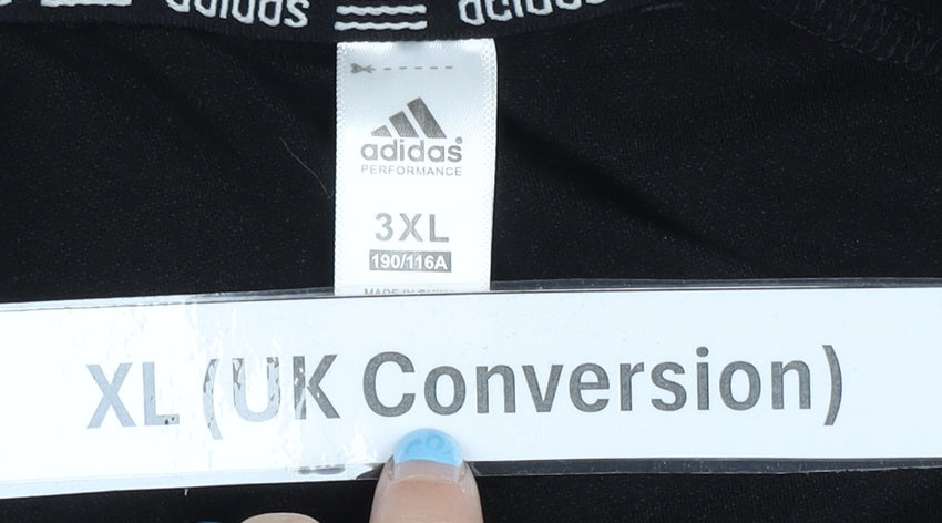 Adidas Men’s Black XL Track Jacket Full Zip Sportswear