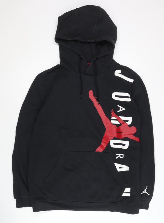 Jordan Mens Black XL Pullover Hoodie Graphic Logo Basketball Sportswear