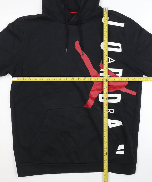Jordan Mens Black XL Pullover Hoodie Graphic Logo Basketball Sportswear