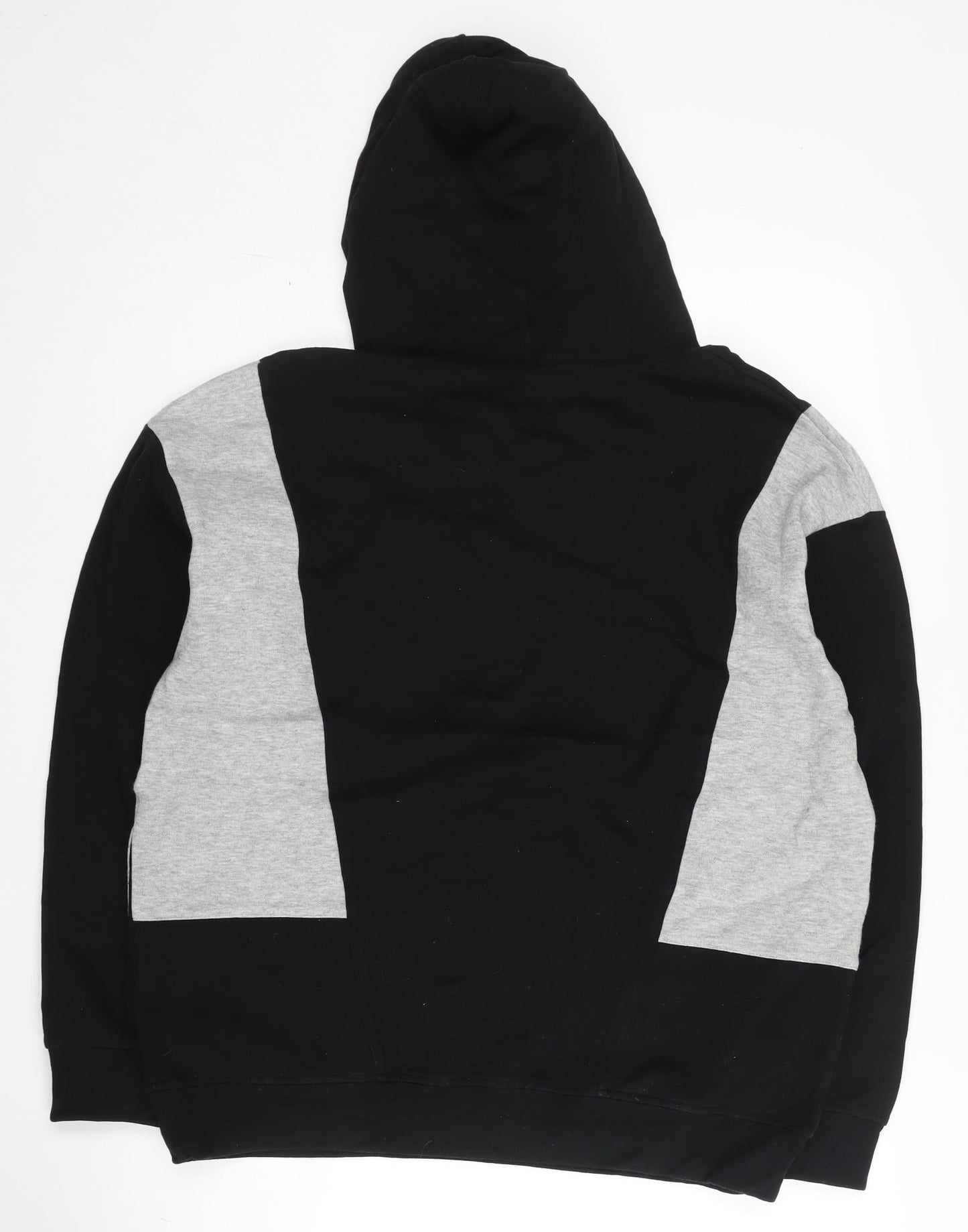 adidas Neo Men's Black Grey XL Pullover Hoodie Sports Logo