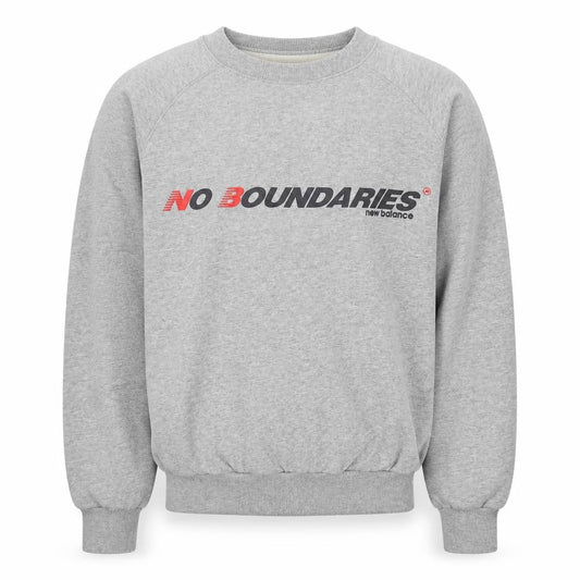 Mens UK S Regular New Balance Grey Pullover Sweatshirt