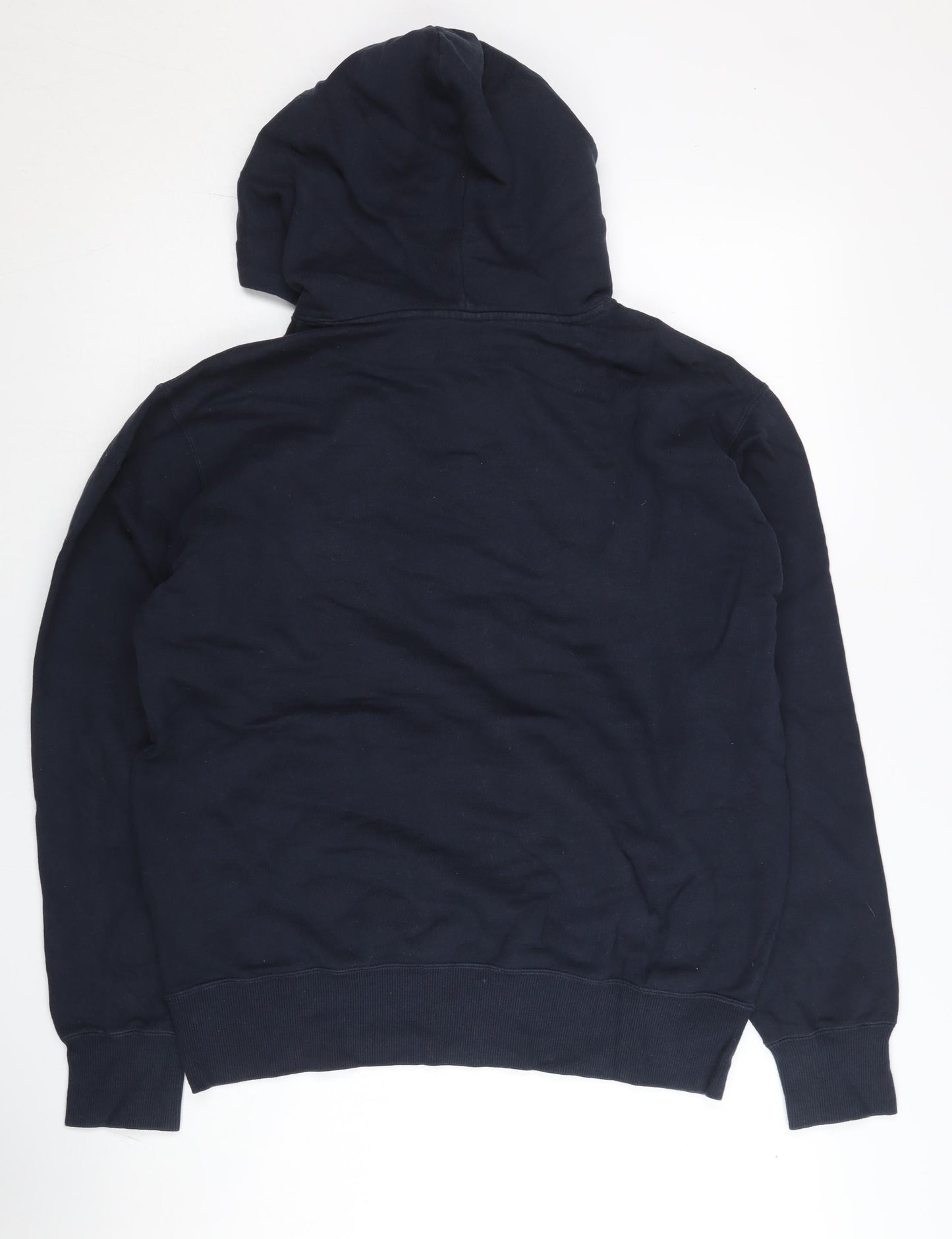 Champion Men’s Blue Large Pullover Hoodie with Logo & Pocket