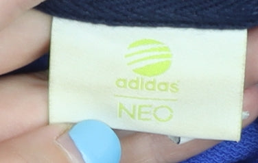 Adidas Neo Men’s Blue Grey Pullover Hoodie L Sports Graphic