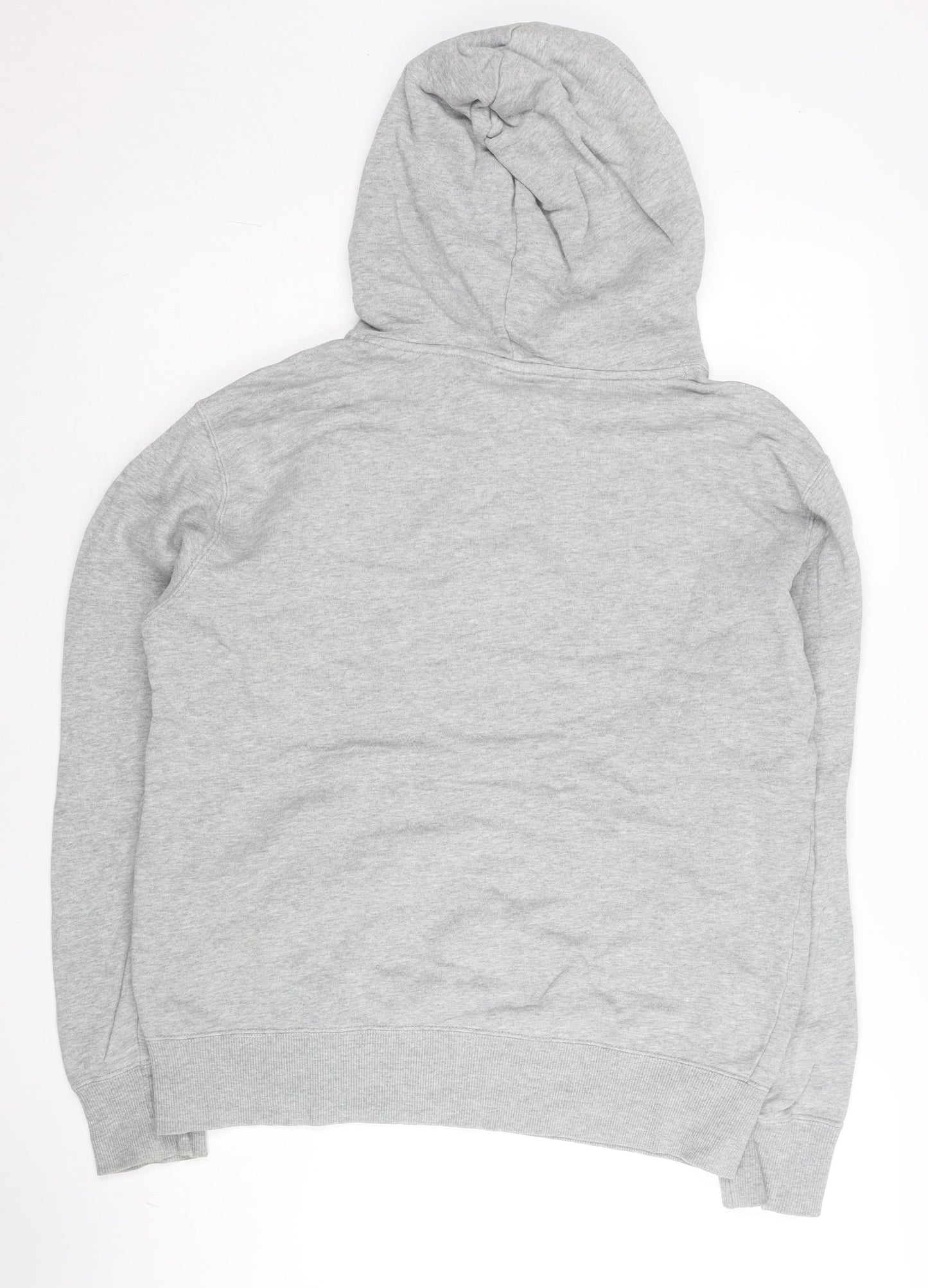 Champion Men's Grey Pullover Hoodie Logo Print Size L