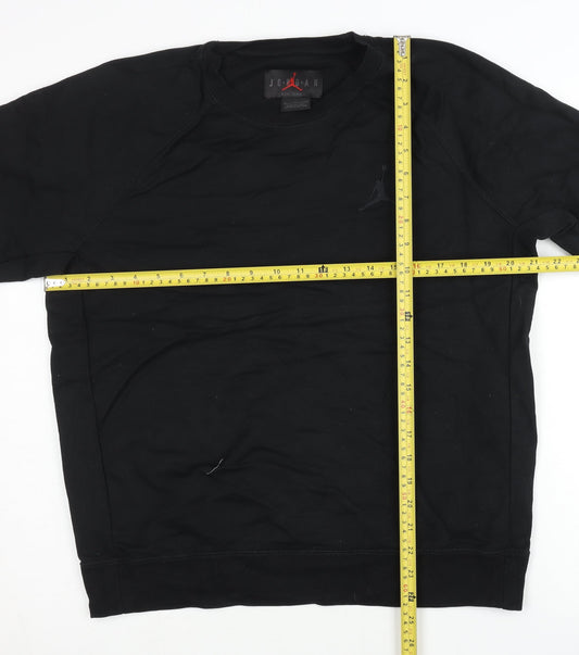 Jordan Men's Black XL Pullover Sweatshirt Crew Neck Long Sleeve Sports