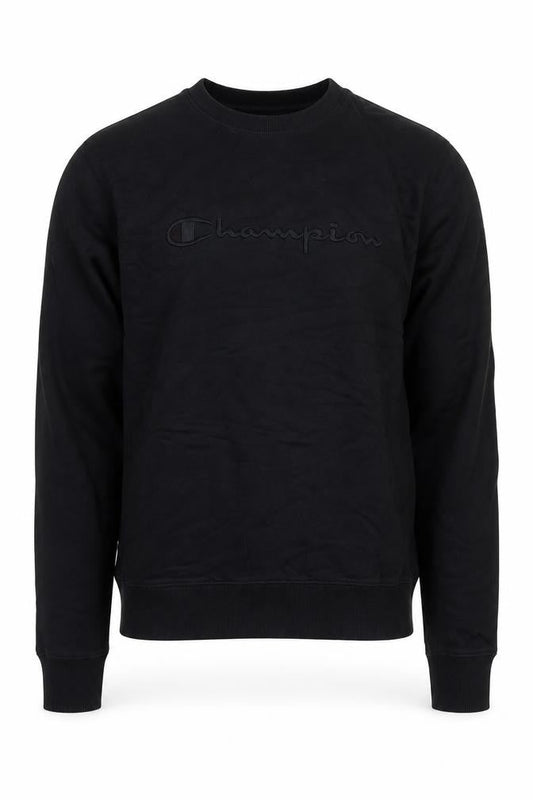 Mens UK XL Regular Champion Black Pullover Sweatshirt