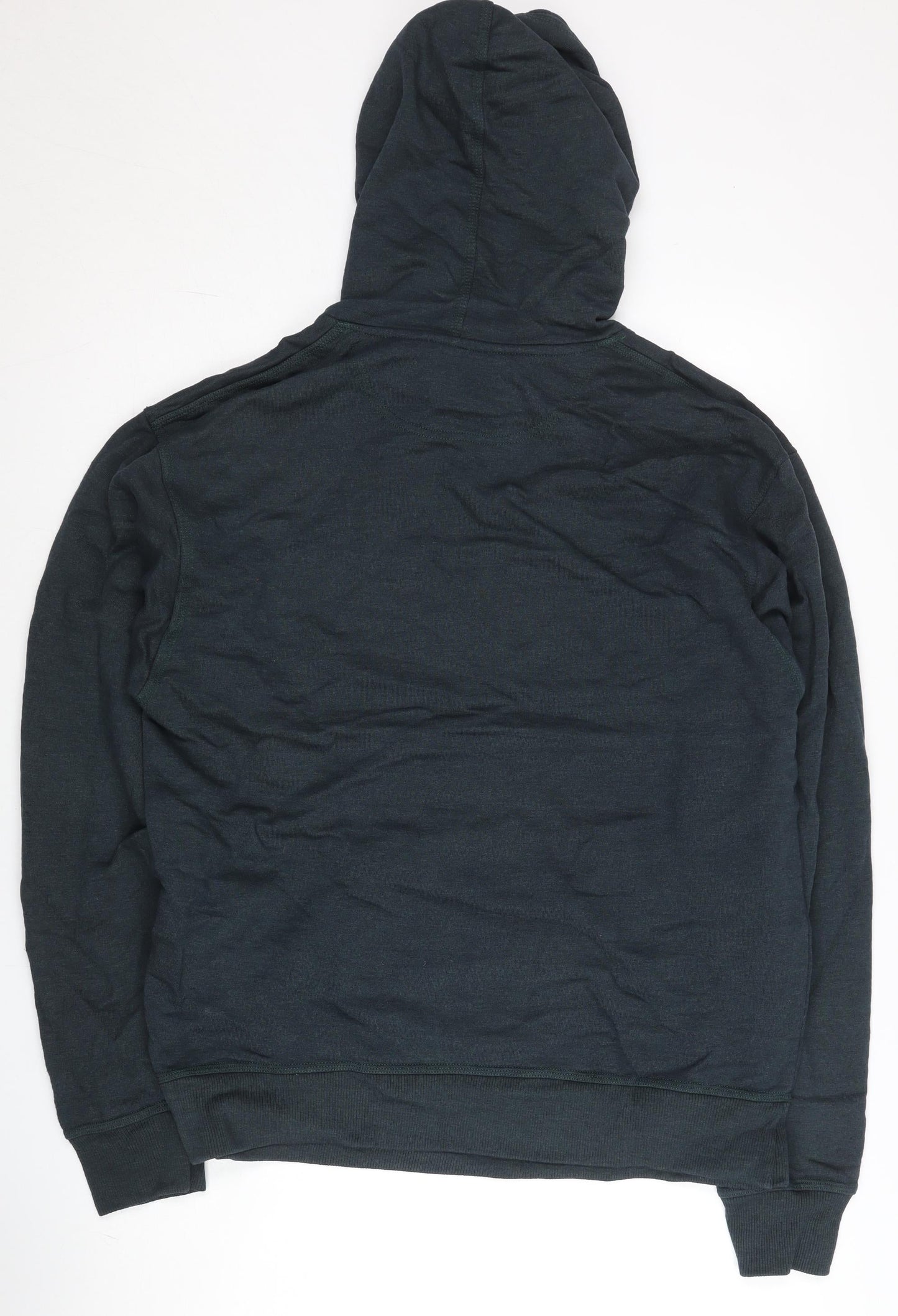 Champion Men's Green Pullover Hoodie M Logo Kangaroo Pocket