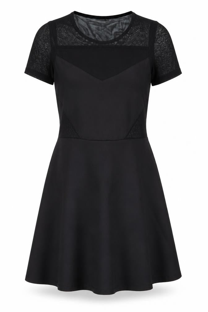 H&M Women’s Black Size 8 Fit & Flare Mesh Party Dress