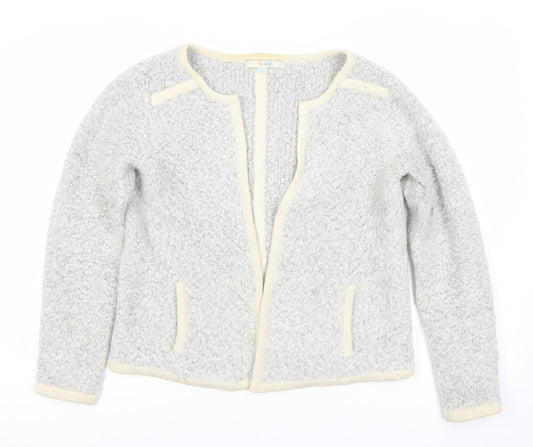 Boden Women's Grey Wool Alpaca Long Sleeve Cardigan Size 16