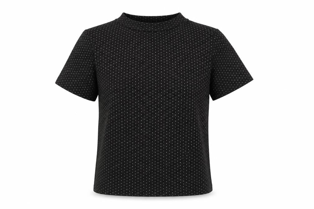Womens UK Size 12 Oliver Bonas Black Polyester Blend T-Shirt