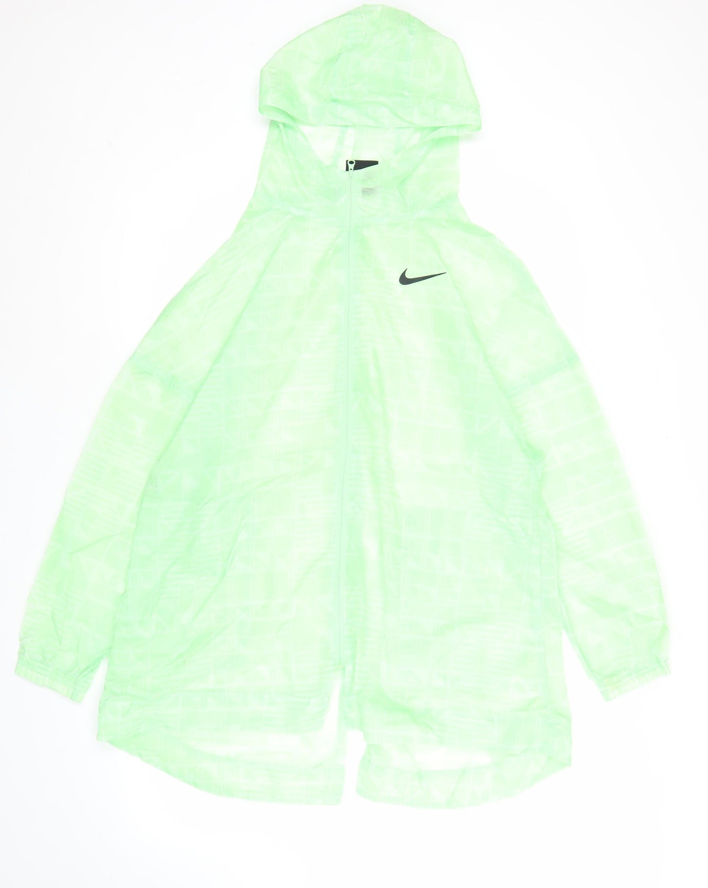 Nike Men's Green Windrunner Jacket S Lightweight Hooded Running