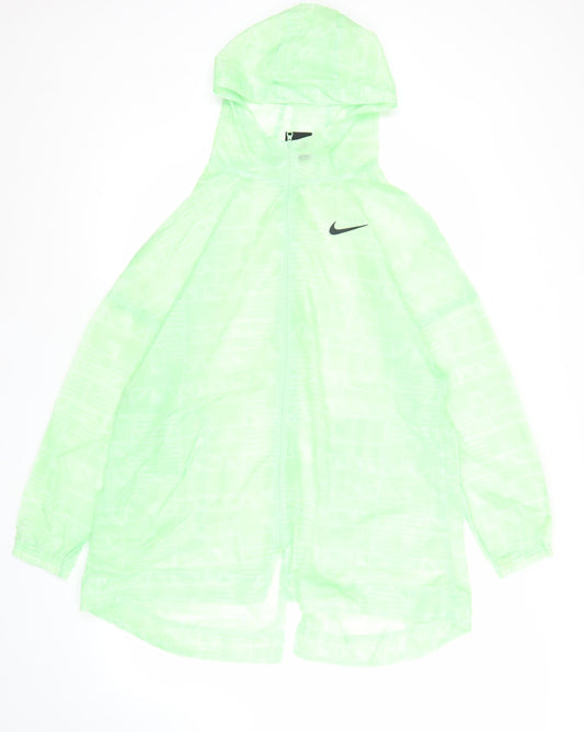Nike Men's Green Windrunner Jacket S Lightweight Hooded Running