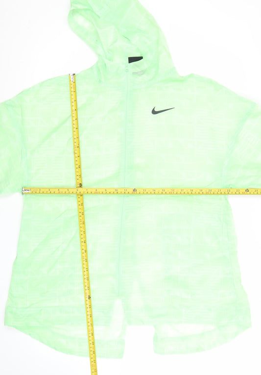 Nike Men's Green Windrunner Jacket S Lightweight Hooded Running