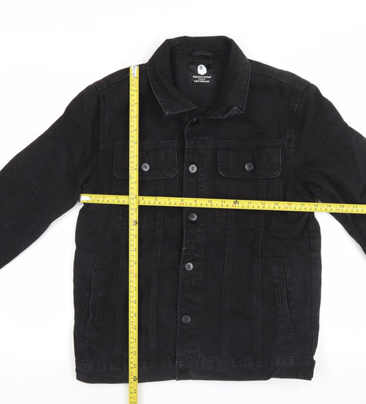 A Bathing Ape Men’s Black Denim Jacket 2XL Regular Fit