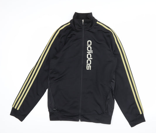 Adidas Men's Black M Track Jacket Full Zip Sportswear