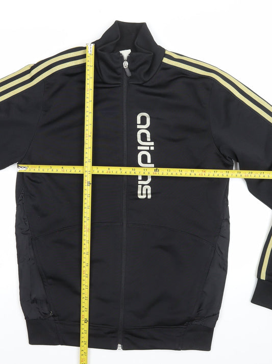 Adidas Men's Black M Track Jacket Full Zip Sportswear