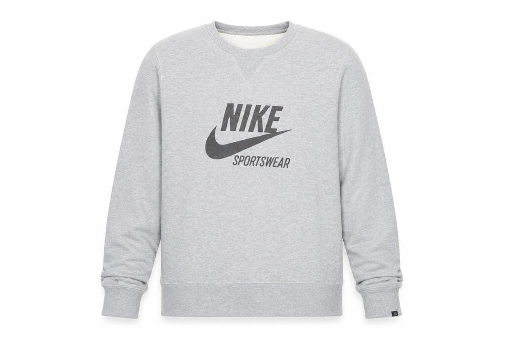 Mens UK L Regular Nike Grey Pullover Sweatshirt