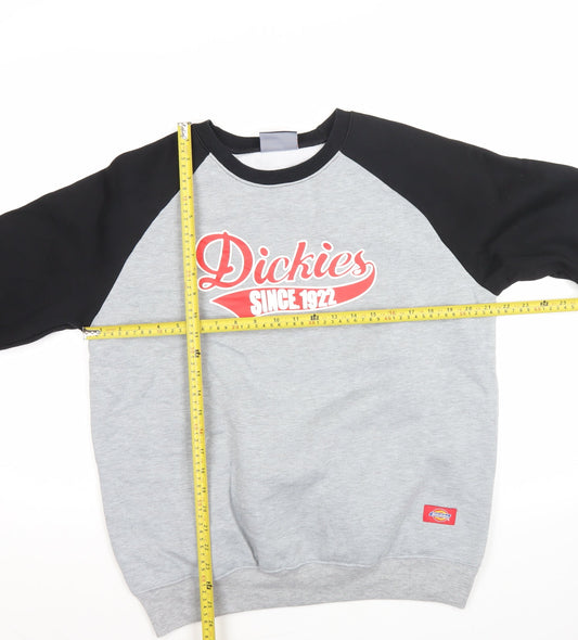Dickies Men's Grey XL Pullover Sweatshirt Logo Graphic Print