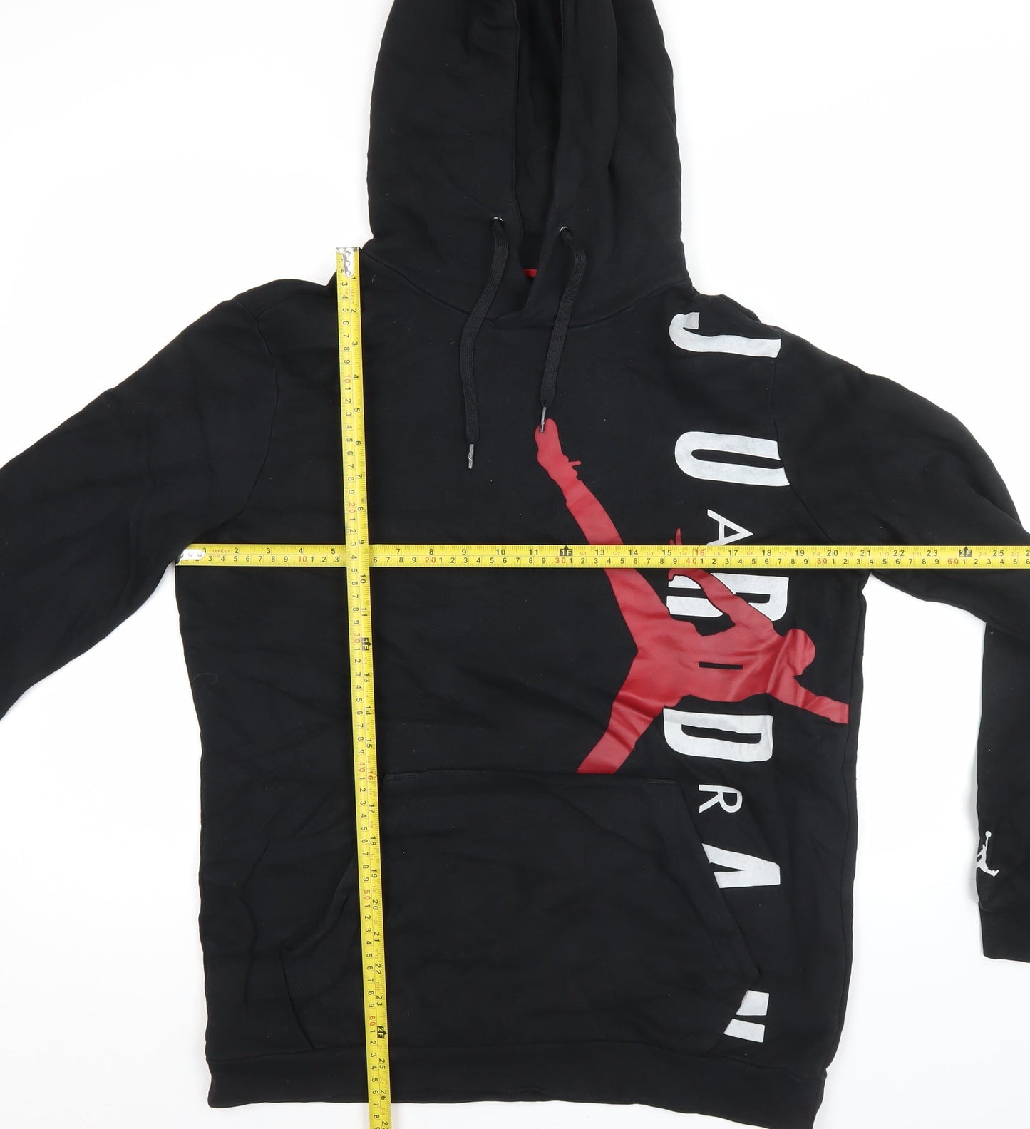 Nike Jordan Men's Black Pullover Hoodie L Sports Logo Fleece