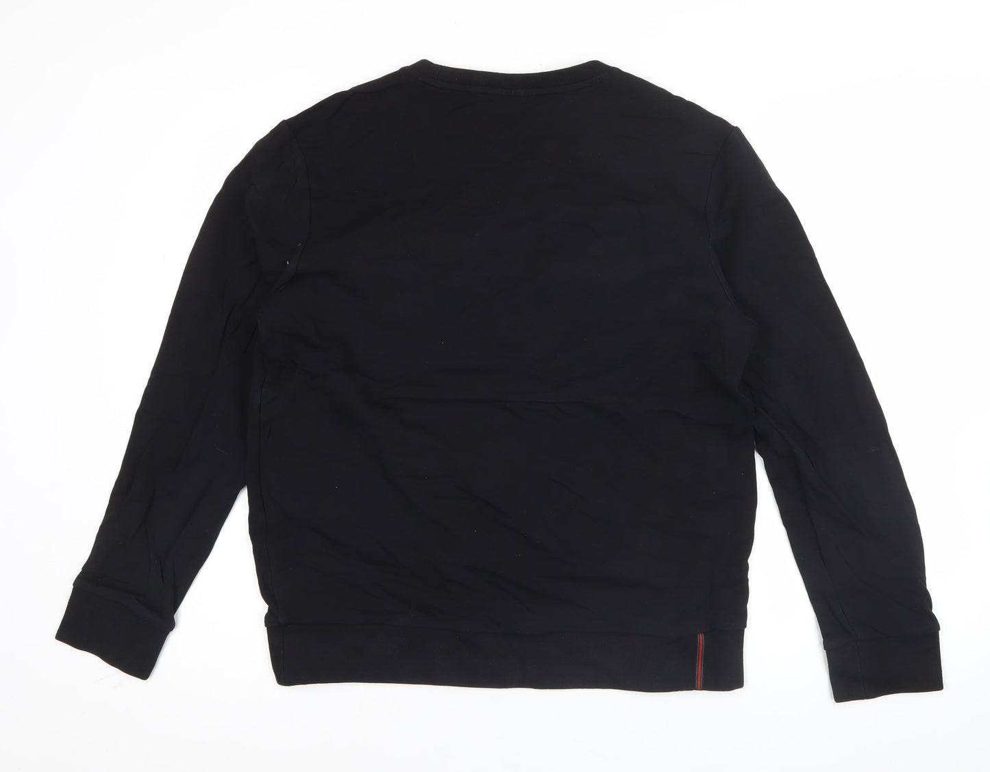 FILA Men’s Black L Pullover Sweatshirt Crew Neck Logo Jersey