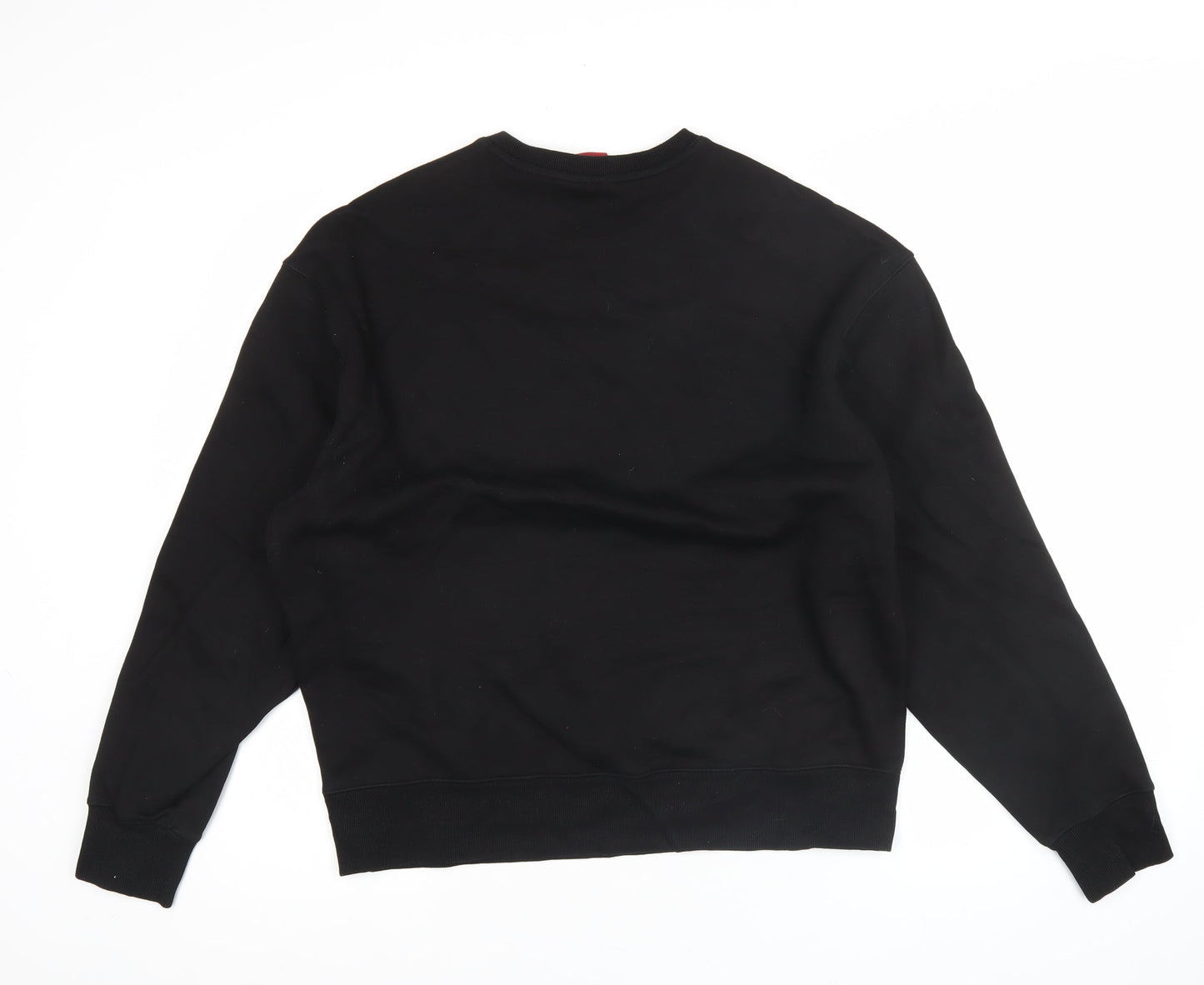 Dickies Men’s Black L Pullover Sweatshirt Fleece Logo Crew Neck