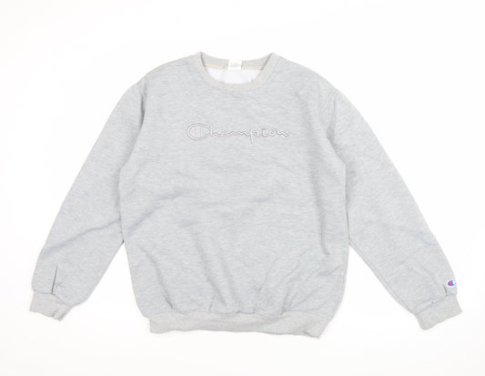 Champion Men's Grey XL Pullover Sweatshirt Crew Neck Regular Fit