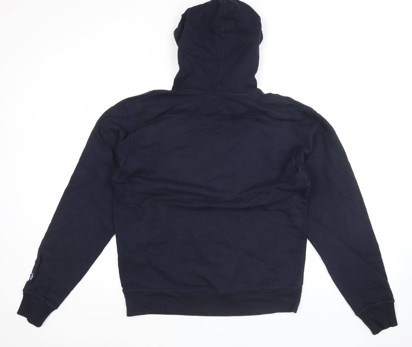 Champion Men's Navy Blue Pullover Hoodie Regular Fit Size M Fleece