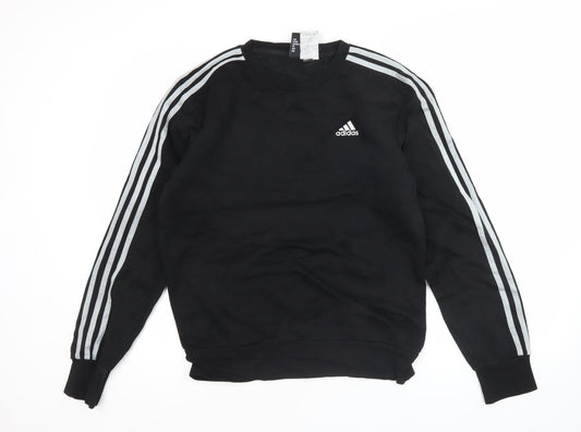 Adidas Men's Black M Pullover Sweatshirt Crew Neck Long Sleeve