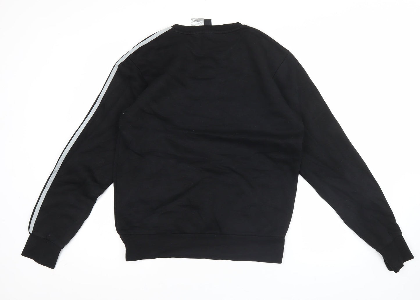 Adidas Men's Black M Pullover Sweatshirt Crew Neck Long Sleeve