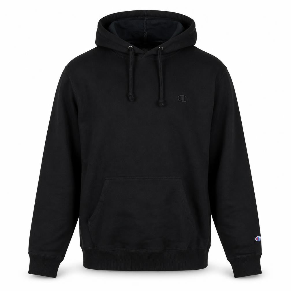 Mens UK M Regular Champion Black Pullover Hoodie
