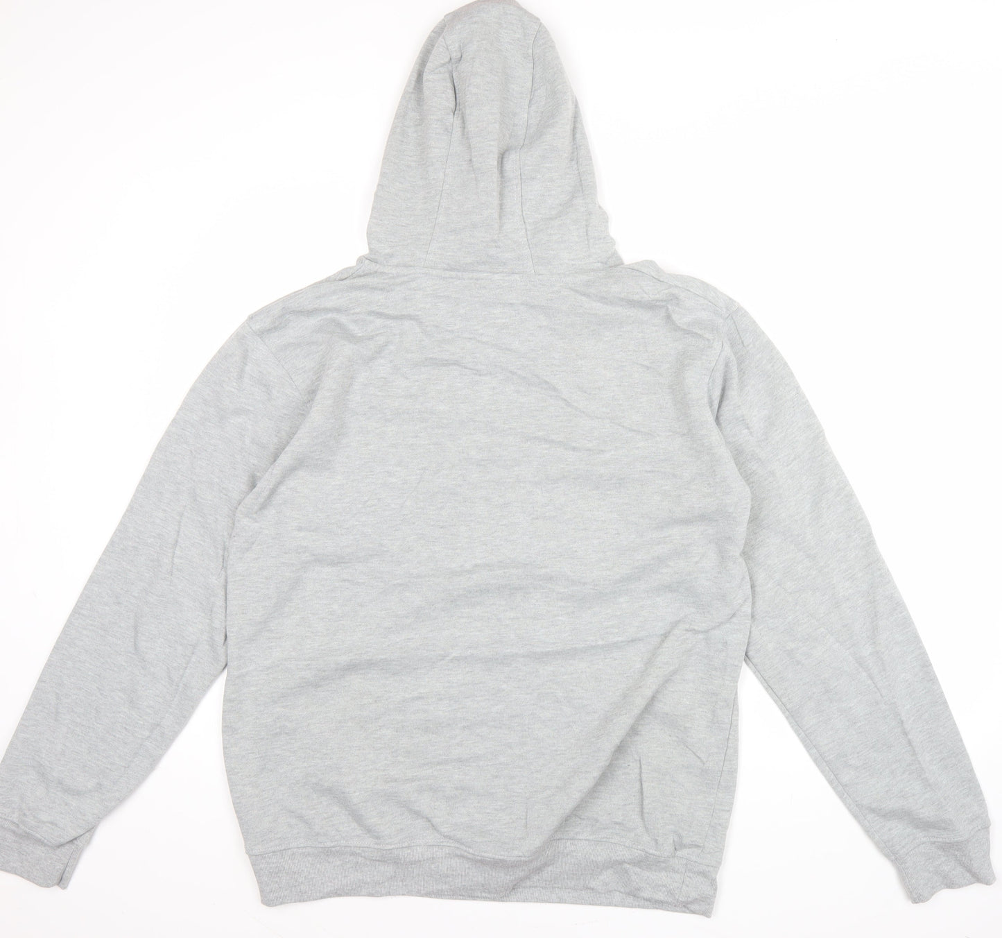 Champion Men's Grey XL Pullover Hoodie with Logo Print