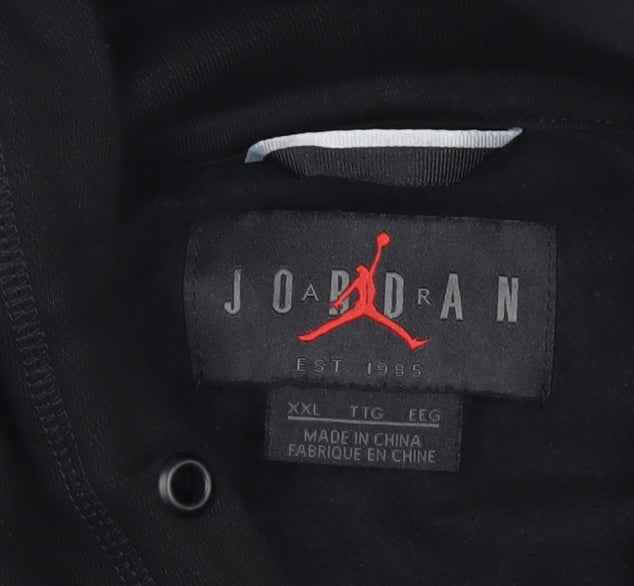 Nike Jordan Men's Black 2XL Pullover Hoodie Graphic Logo Sportswear