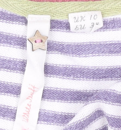 White Stuff Women's Multicoloured Striped Boat Neck Jumper Size 10