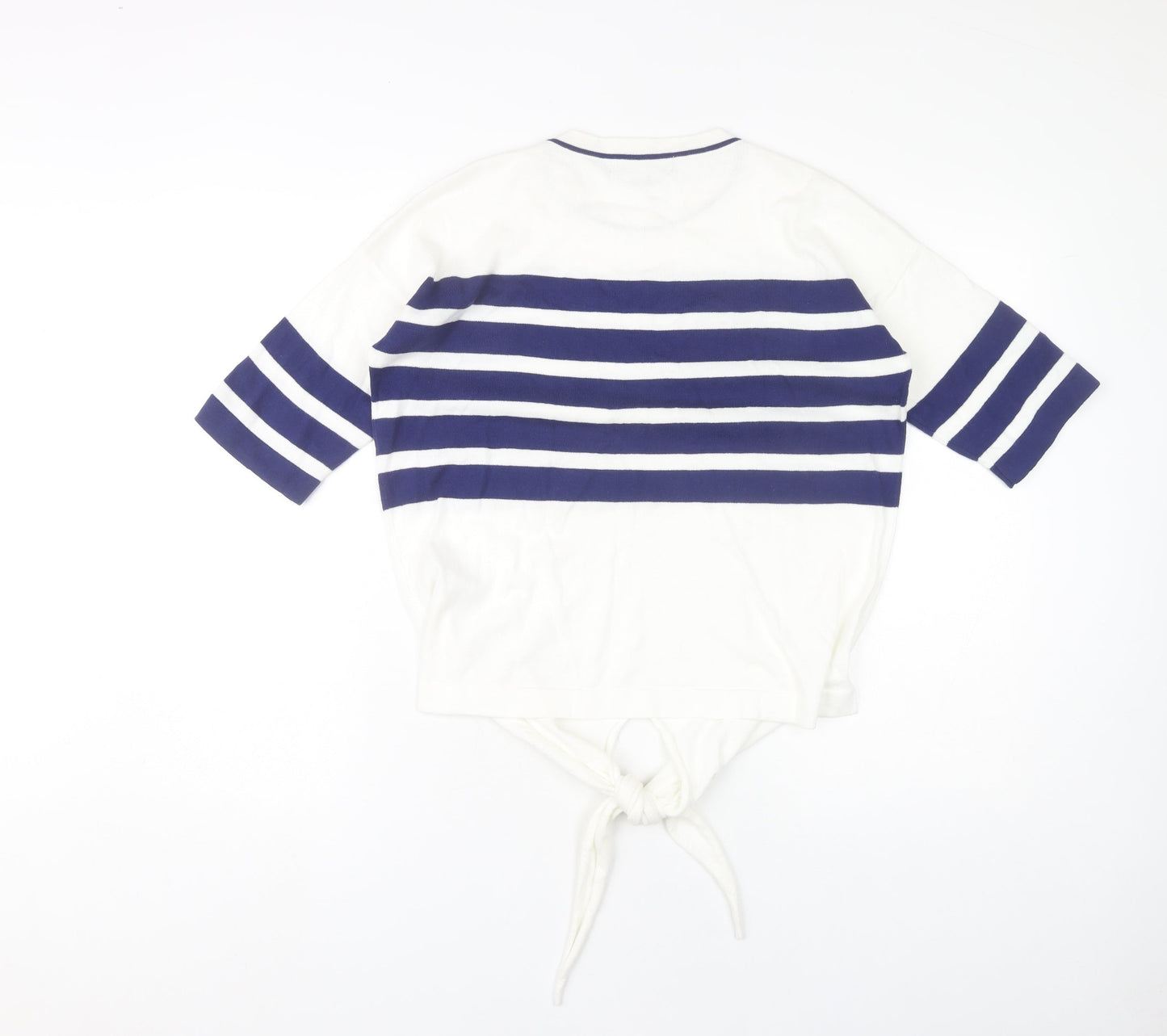 Marks and Spencer Women's Multicoloured S Striped Cotton Pullover