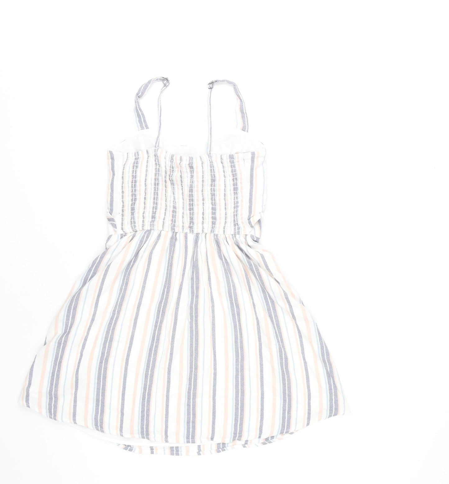 Hollister Women’s Multicoloured Striped Short A-Line Dress S