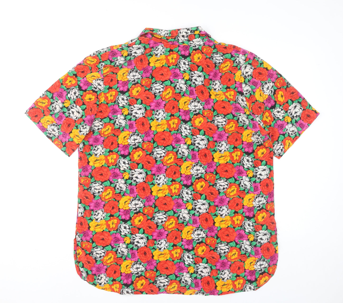 Imagin Women’s 14 Plus Multicoloured Hawaiian Floral Cotton Shirt