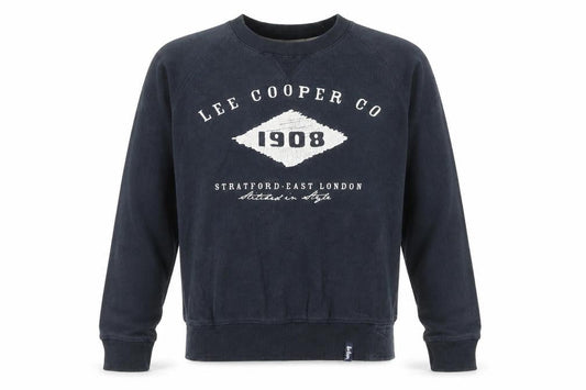 Mens UK S Regular Lee Cooper Blue Pullover Sweatshirt