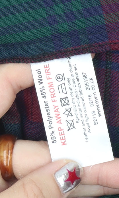 James Pringle Weavers Women’s Multicoloured Tartan Wrap Skirt Size 10