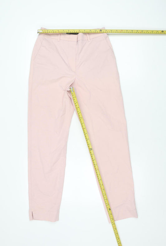 Marks and Spencer Women's Pink Chino Trousers Size 6 Straight Leg