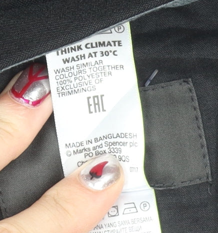 Marks and Spencer Women’s Black Regular Fit Work Trousers Size 44