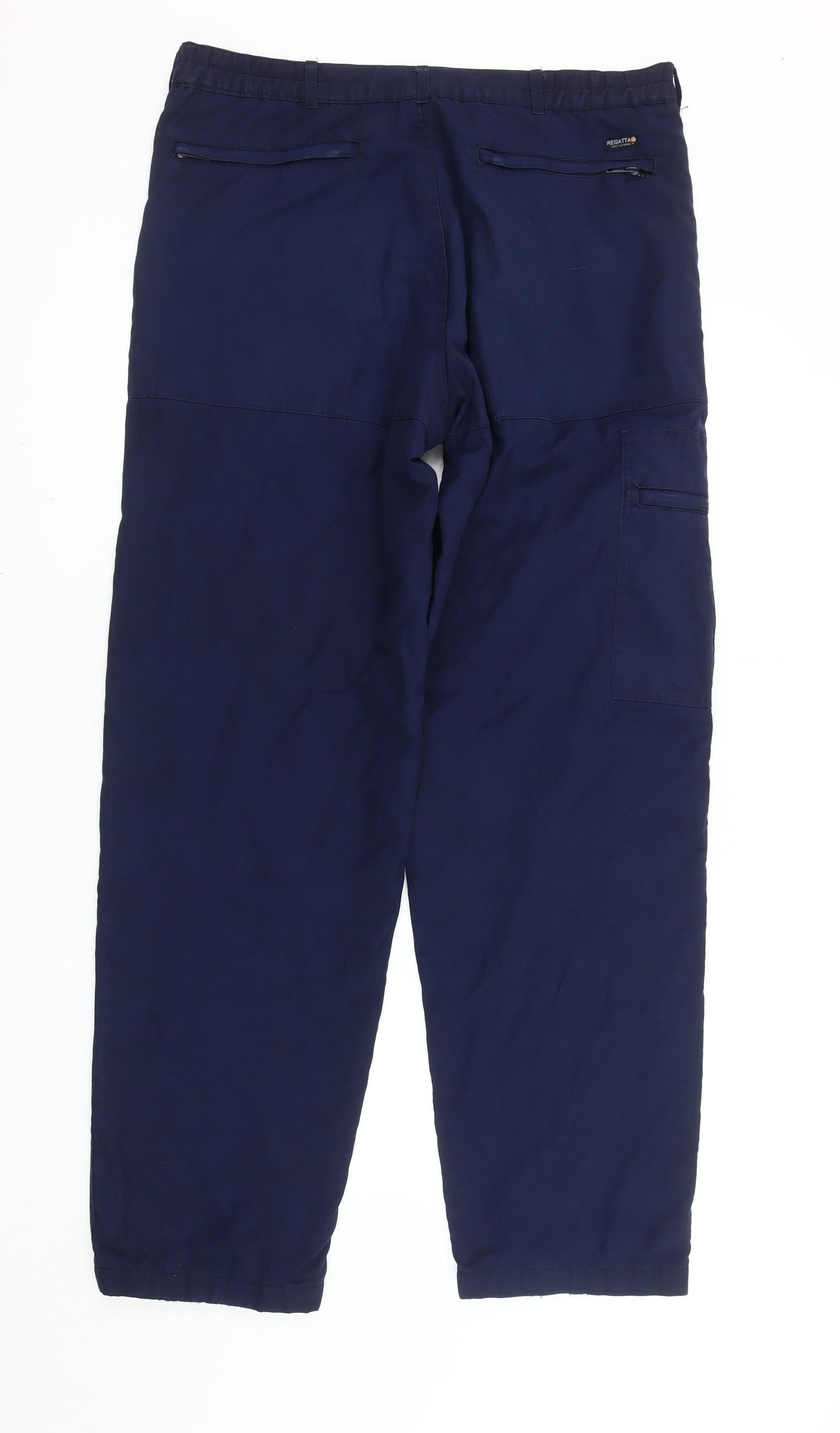 Regatta Mens Blue Cargo Trousers 34W 33L Straight Leg Outdoor